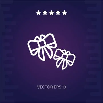 Bow vector icon Stock Illustration