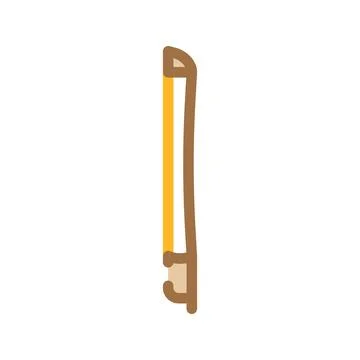 Bow violin color icon vector illustration 库存插图