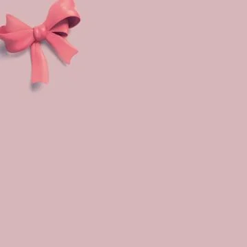 Bow on a white background suitable for banner, card or design. Frame with cop Stock Photos