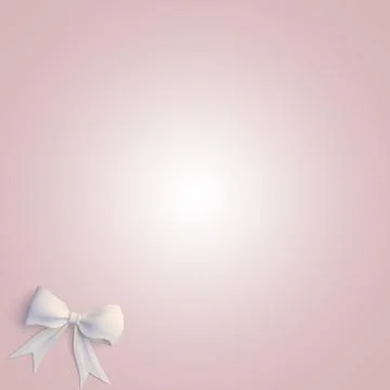 Bow on a white background suitable for banner, card or design. Frame with cop Stock Photos