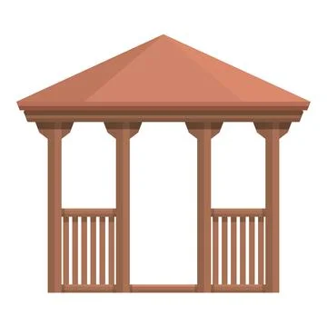 Bower pergola icon cartoon vector. Wedding house Ilustración de archivo