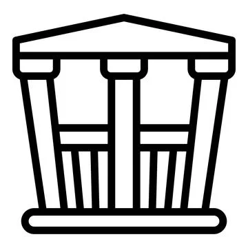 Bower pergola icon outline vector. Wood gazebo Stock Illustration