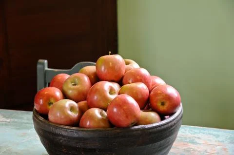Bowl of Apples Stock Photos
