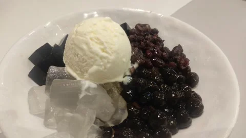 A bowl of assorted desserts Stock Footage 262625830