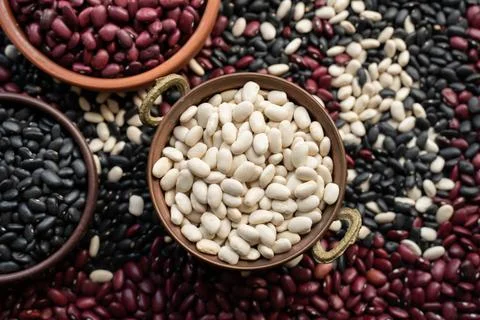 Bowl of beans Stock Photos