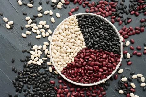 Bowl of beans Stock Photos