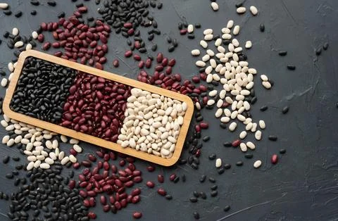 Bowl of beans Stock Photos