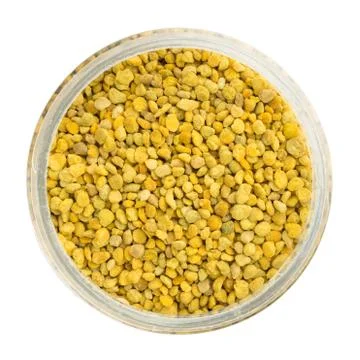 Bowl of bee pollen Fotos Stock