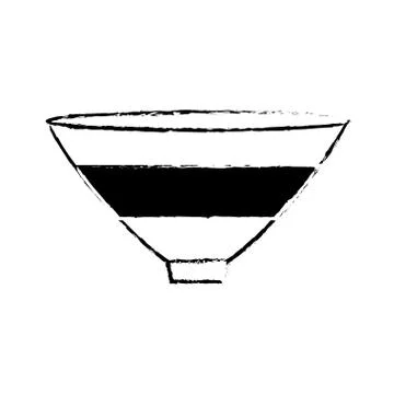 Bowl big cooking kitchen empty Stock Illustration