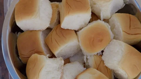 Bowl of Bread Rolls Video stock 270317333