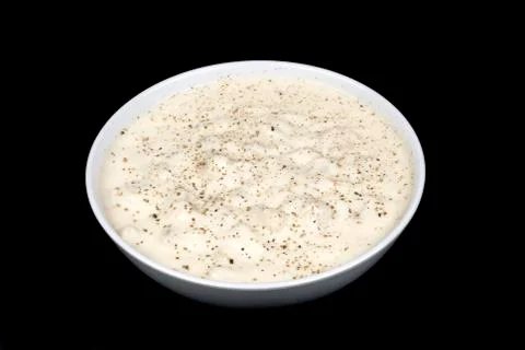 Bowl of clam chowder Stock Photos