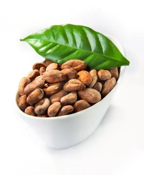A bowl of cocoa Stock Photos