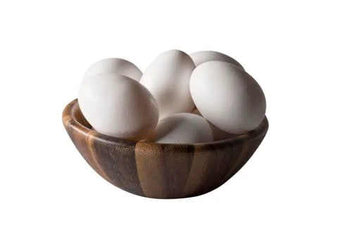 Bowl of Eggs - Angled Stock Photos