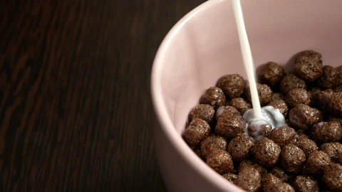 Bowl of flakes Stock Footage 169523828