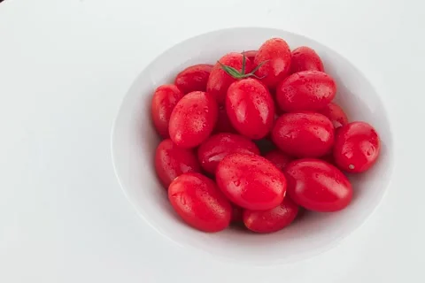 Bowl of fresh tomatoes Stock Footage 271371548