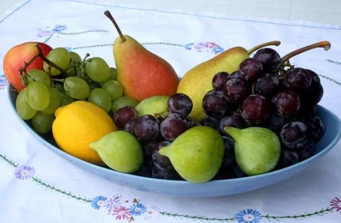A bowl of fruit Stock Photos