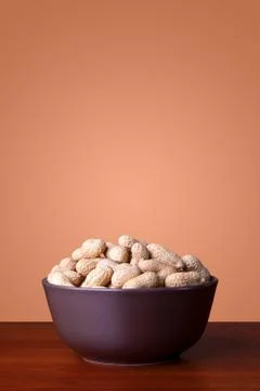 Bowl Full Of Peanuts Stock Photos