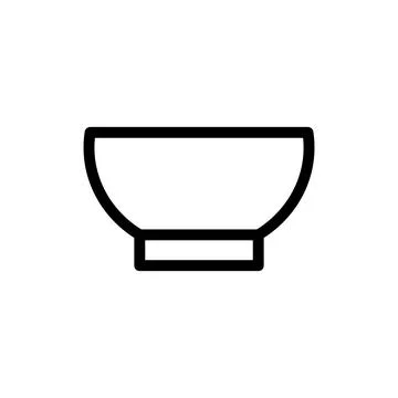 Bowl icon Stock Illustration