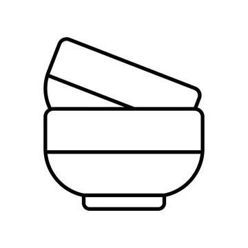 Bowl Icon Vector Design Stock Illustration