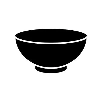 Bowl Icon Vector Design Stock Illustration