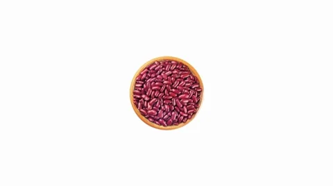 Bowl of Kidney Beans Stock Footage 8574473