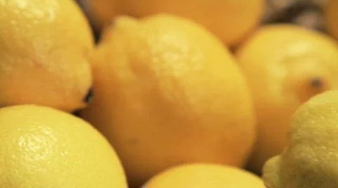 Bowl of Lemons Stock Footage 784498