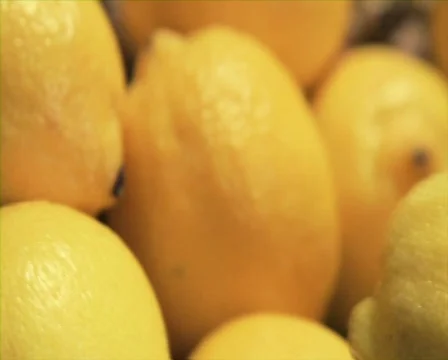 Bowl of Lemons Stock Footage 784554