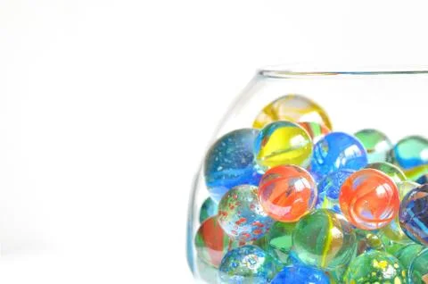 Bowl with marble Stock Photos