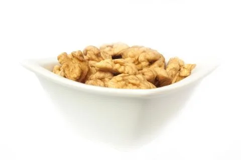 Bowl with nuts Foto stock
