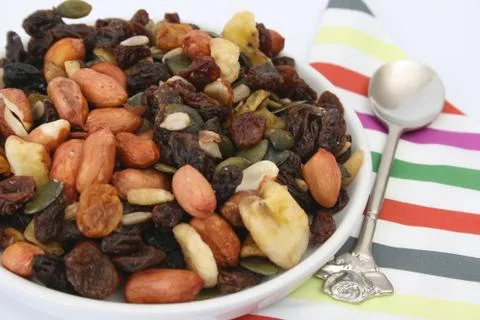 Bowl of Nuts Stock Photos