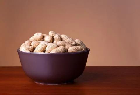 Bowl Of Peanuts Stock-Fotos
