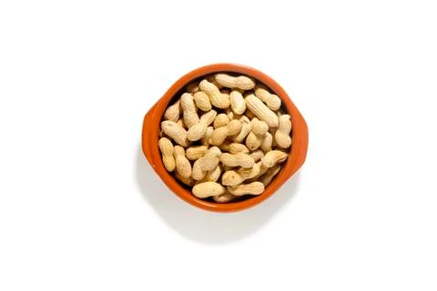 Bowl with Peanuts Stock Photos