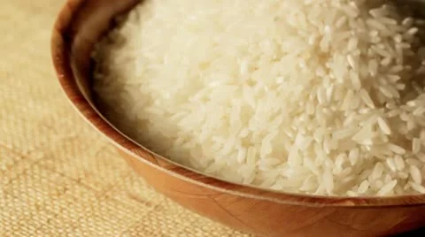 Bowl of Rice Stock Footage 11077210