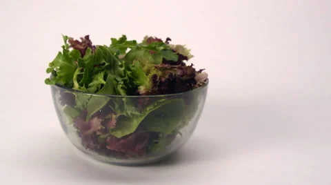 Bowl of Salad Video stock 32419978