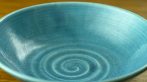 Bowl Of Salad SlowMotion1 Stock Footage 84058892