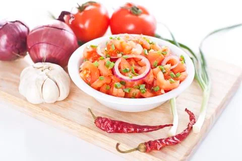 Bowl of salsa Foto stock
