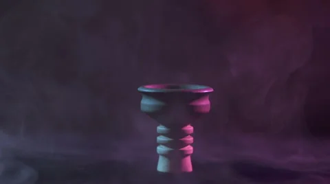 Bowl in smoke Video stock 64309221