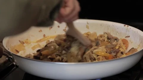A bowl of soup Stock Footage 155454167