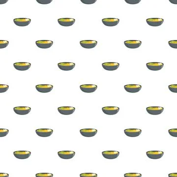 Bowl of soup seamless repeating pattern design Stock Illustration
