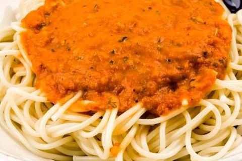 Bowl of spaghetti Stock Photos