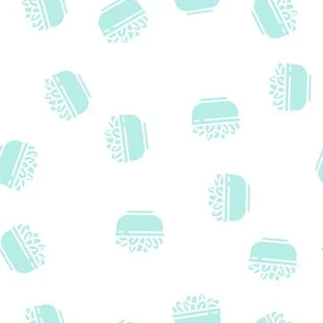 Bowl spinach glyph vector seamless pattern Stock Illustration