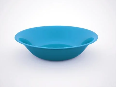 Bowl with spoon rendered Stock Illustration
