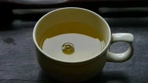A bowl of steaming tea.china,water. Stock Footage