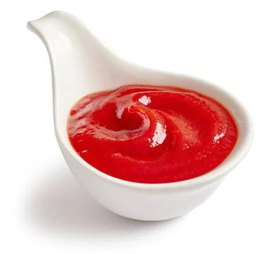 Bowl of tomato sauce Stock Photos