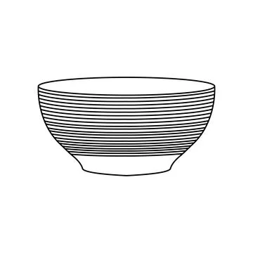 A bowl use for cooking in the kitchen vector Stock Illustration