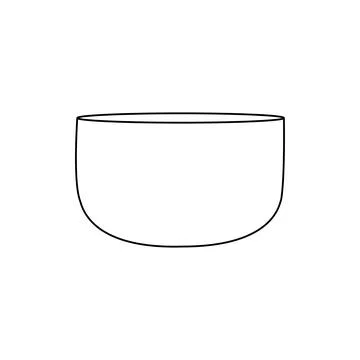 A bowl use for cooking in the kitchen vector Stock Illustration
