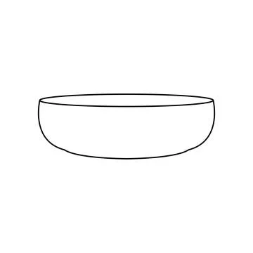 A bowl use for cooking in the kitchen vector Stock Illustration
