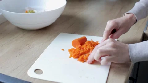 Bowl of vegetable salad Video stock 250591070