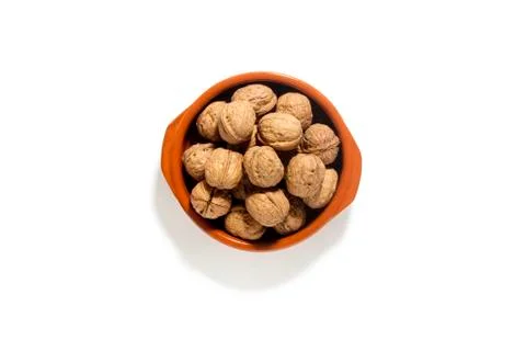 Bowl with Walnuts Stock Photos