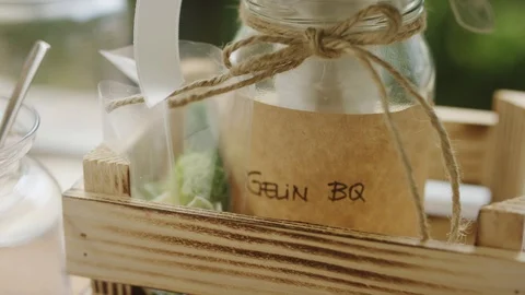 Bowl wedding decorations. Stock Footage 90973918